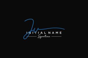 Initial JV signature logo template vector. Hand drawn Calligraphy lettering Vector illustration.