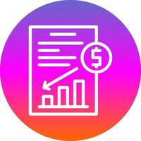 diseño de icono de vector de depreciación