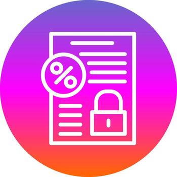 Fixed Interest Vector Icon Design