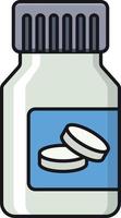 pills bottle vector illustration on a background.Premium quality symbols.vector icons for concept and graphic design.