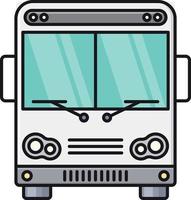 ilustración de vector de autobús público en un fondo. símbolos de calidad premium. iconos vectoriales para concepto y diseño gráfico.