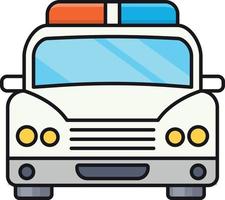 police car vector illustration on a background.Premium quality symbols.vector icons for concept and graphic design.