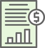 Cash Flow Statement Vector Icon Design