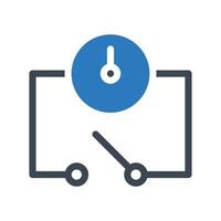 circuit meter vector illustration on a background.Premium quality symbols.vector icons for concept and graphic design.