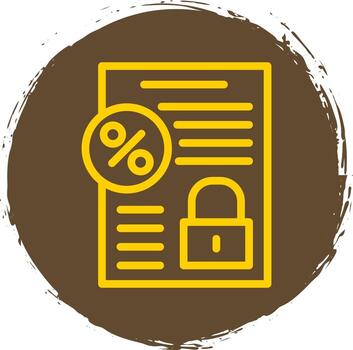 Fixed Interest Vector Icon Design