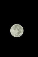 Close up picture of the shiny full moon photo