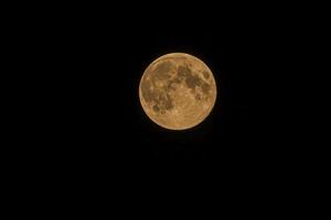 Close up picture of the shiny full moon photo