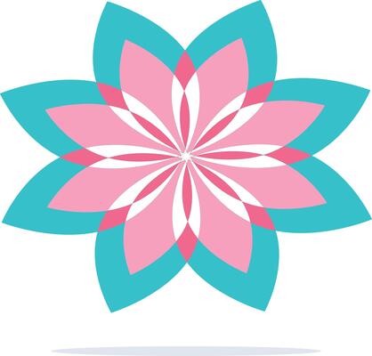 Beautiful abstract flowers vector design