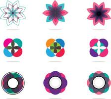 Beautiful abstract flowers vector design