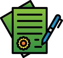 Contract Vector Icon Design