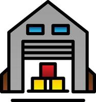 Warehouse Vector Icon Design