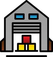 Warehouse Vector Icon Design