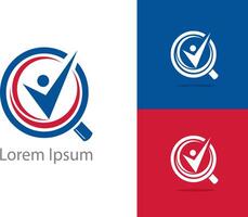 Job search icon, Choose people for hire symbol. Job or employee logo, Recruitment agency vector illustration.