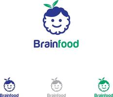 alimento para el cerebro, pensar, humano, cerebro, bebé, vector saludable