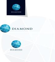logotipo de diamante, patrón abstracto aplastante. logotipo de piedra preciosa de colores. vector