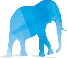 vector de elefante colorido, diseño de ilustración animal