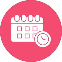 diseño de icono de vector de horario