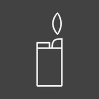 Unique Lighter Vector Line Icon