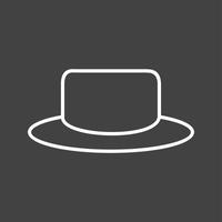 Unique Hat Vector Line Icon