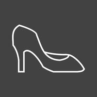 Unique Heels Vector Line Icon