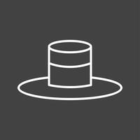 Unique Hat Vector Line Icon