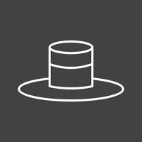 Unique Hat Vector Line Icon