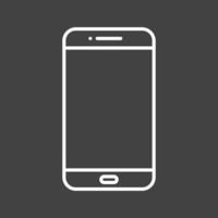 Unique Cell Phone Vector Line Icon