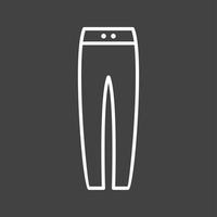 icono de línea de vector de pantalón cálido único