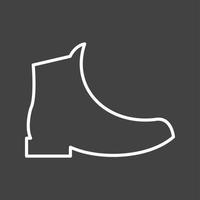 Unique Boots Vector Line Icon