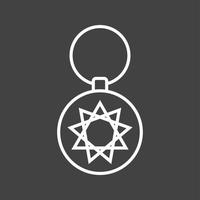Unique Key Chain Vector Line Icon