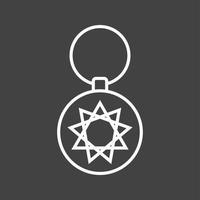 Unique Key Chain Vector Line Icon