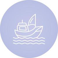 icono de vector de barco