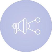 Viral Marketing Line Vector Icon