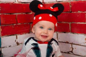 Funny baby girl photo