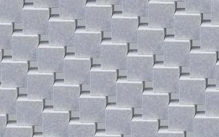 The square-shaped stones were neatly stacked on top of each other, block pattern with cement texture surface. 3D Render illustration. photo