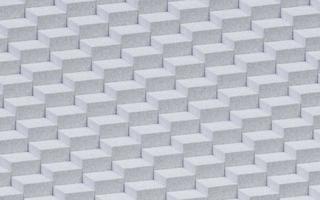 The square-shaped stones were neatly stacked on top of each other, block pattern with cement texture surface. 3D Render illustration. photo