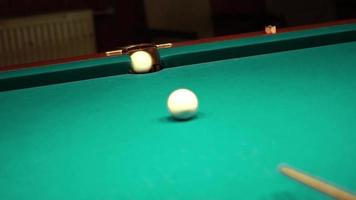 moments du jeu de billard video