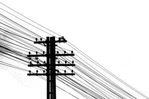 Telegraph pole, communication concept. photo