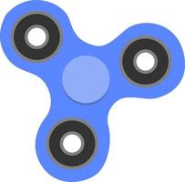 Fidget spinner, illustration, vector on white background.