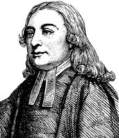 john wesley, ilustración de la vendimia vector