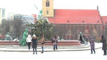 Old europe, tourism, architecture on the winter video