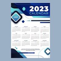 calendario corporativo 2023 vector