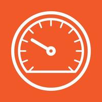 Speedometer Line Color Background Icon vector