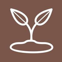 Sprout Line Color Background Icon vector