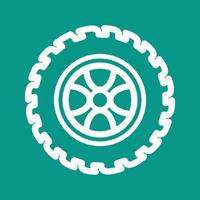 Tyre III Line Color Background Icon vector