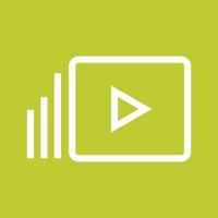 Video Marketing Line Color Background Icon vector