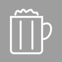 Beer Line Color Background Icon vector