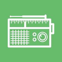 Radio Set Line Color Background Icon vector