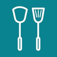 Cooking Utensils Line Color Background Icon vector