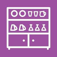 Shelf Line Color Background Icon vector